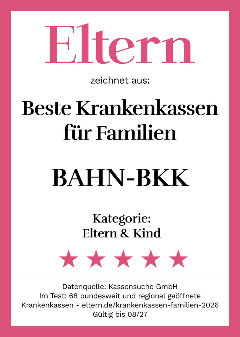 ELTERN: Siegel beste Krankenkasse Eltern & Kind