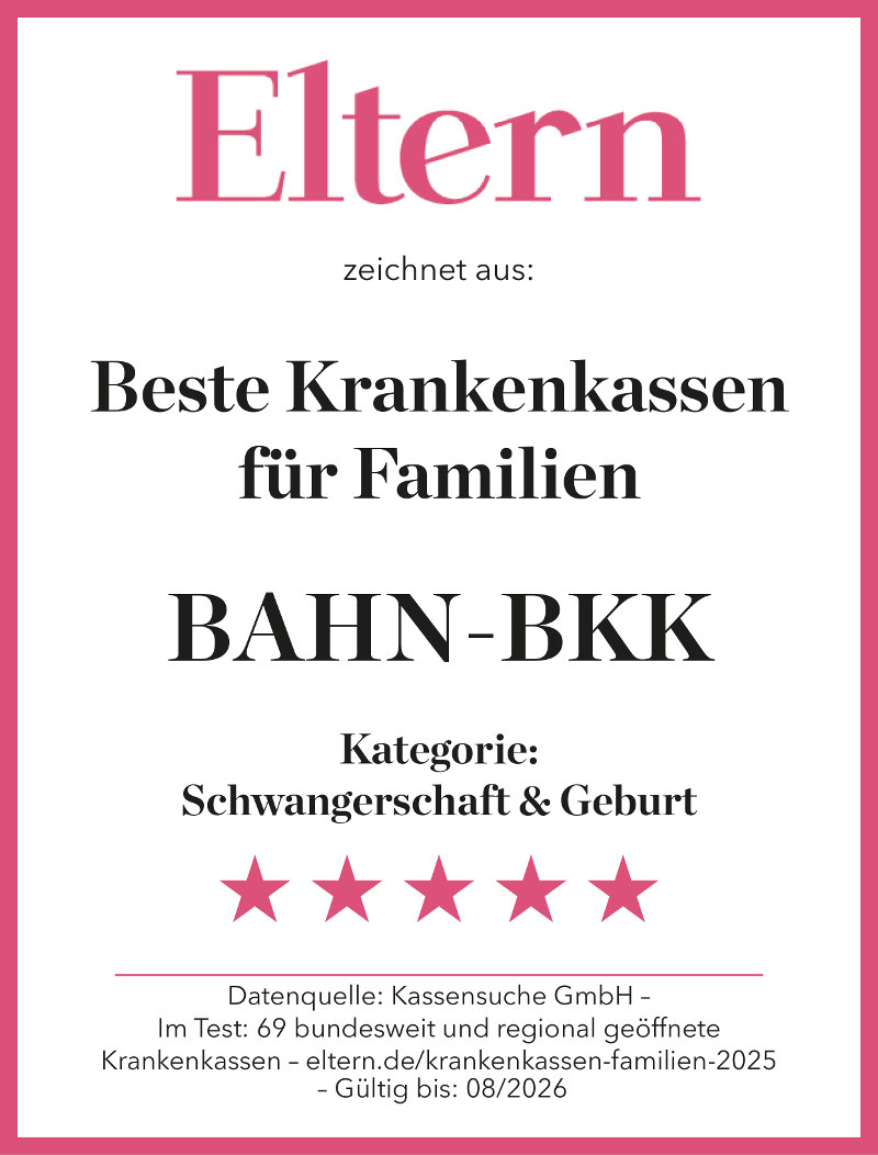 ELTERN: Siegel beste Krankenkasse Schwangerschaft & Geburt